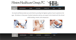 Desktop Screenshot of hintonhealthcare.com