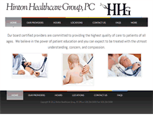 Tablet Screenshot of hintonhealthcare.com